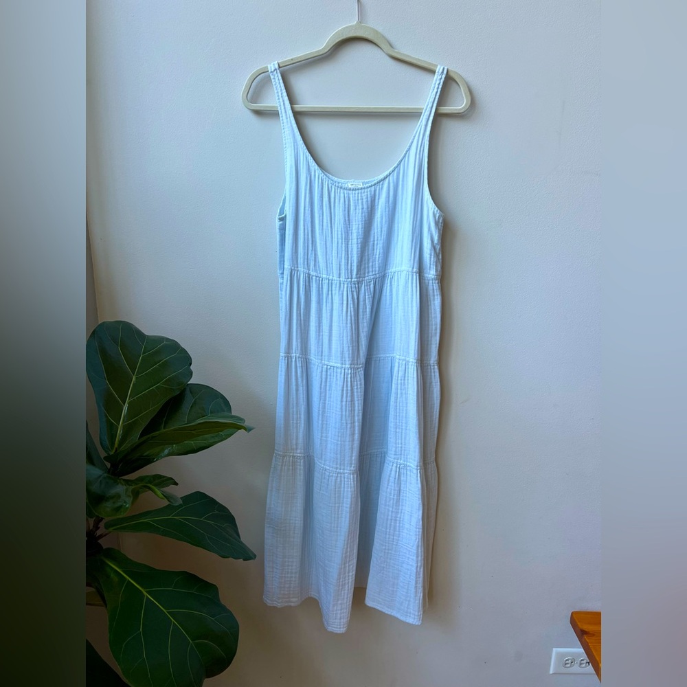 Aritzia Blue Tiered Dress